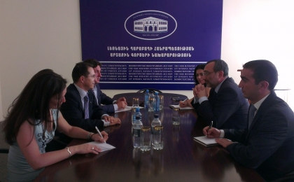 Minister of Foreign Affairs of the NKR Received Members of the “European Free Alliance” Party