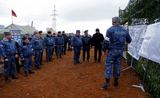 На территории Армянской АЭС прошли учения полицейских войск