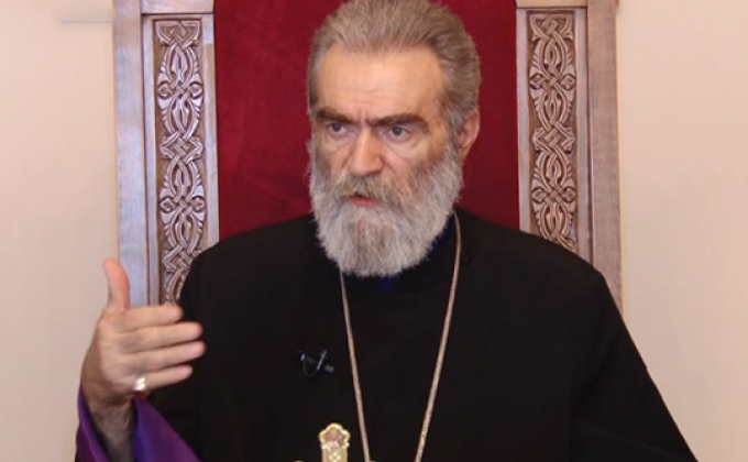 Chapel bears shots during diversion: Archbishop Pargev Martirosyan speaks about Artsakh Diocese