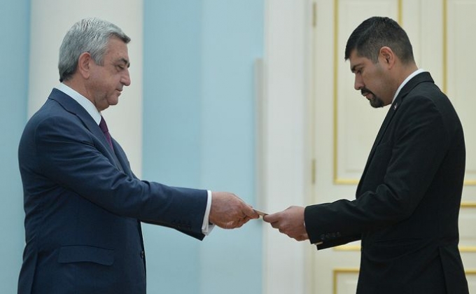 Armenia President and Nicaragua ambassador discuss relations