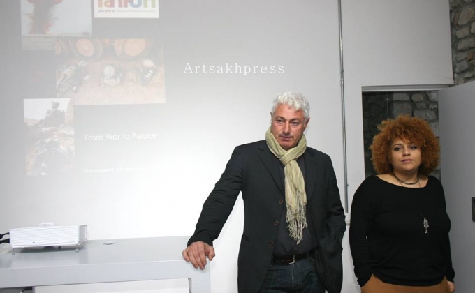 Italian  famous photographer Pier Paolo Cito gave a talk in Stepanakert