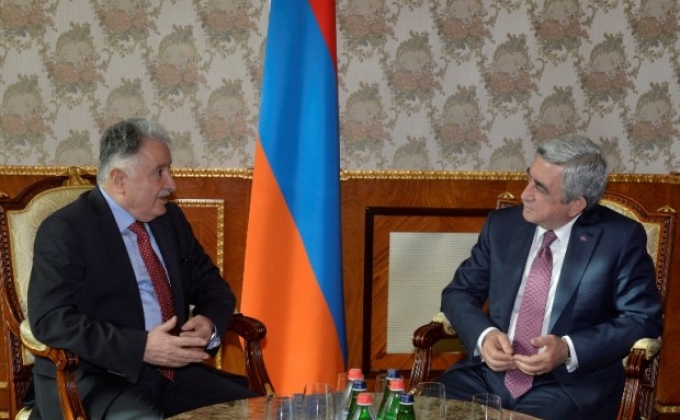 Состоялась прощальная встреча президента Армении с послом Ирака в Армении