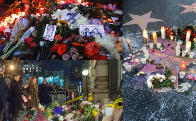 Global fans flock to pay tribute to Bowie