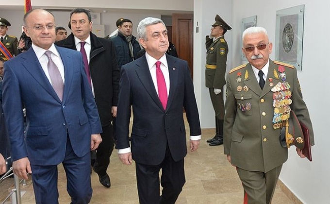 Президент Армении принял участие в церемонии открытия Национального исследовательского университета обороны МО РА