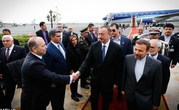 Aliyev starts trip to Iran