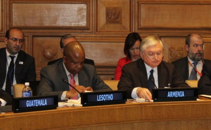 Edward Nalbandian spoke about the illegal blockade of Armenia by Turkey at the UN