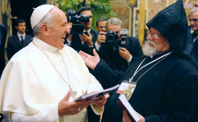 Pope Francis sent a letter to Archbishop Kissag Mouradian for his 25 years of episcopate