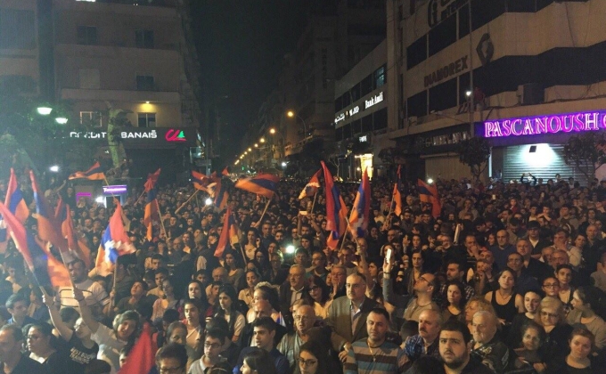 Major rally in Beirut in support of Artsakh, Armenia