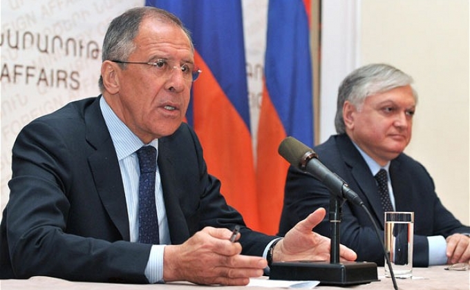 В Ереване проходит пресс-конференция министров иностранных дел Армении и России