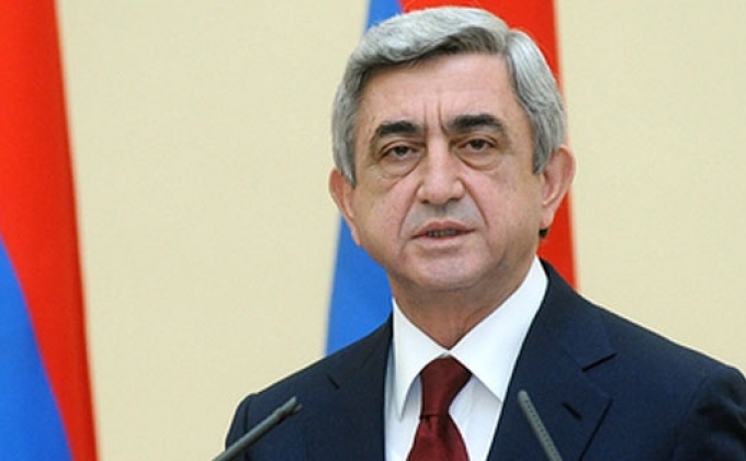  President Serzh Sargsyan's message on Armenian Genocide Commemoration Day