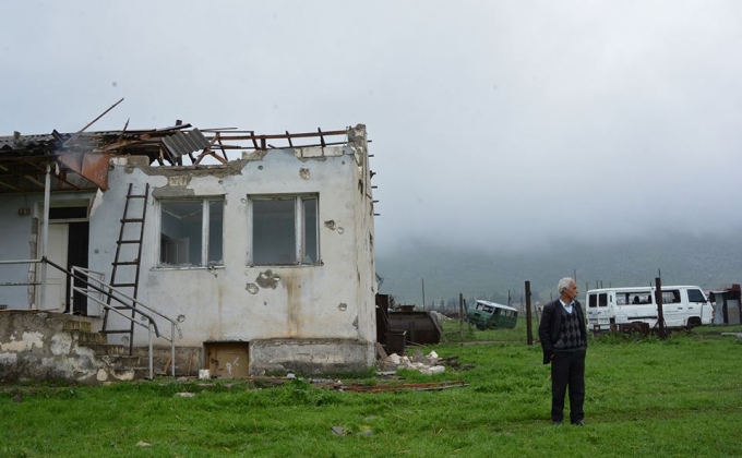 There are new destructions in Martakert caused by Azerbaijani shelling