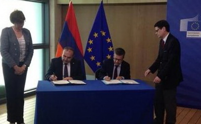 Agreement over Armenia’s participation in EU Research and Innovation framework program signed in Brussels