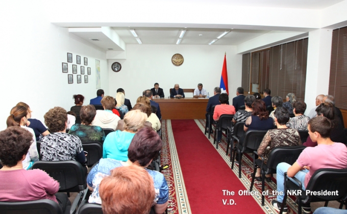 President Sahakyan met with a group of residents of the Talish village