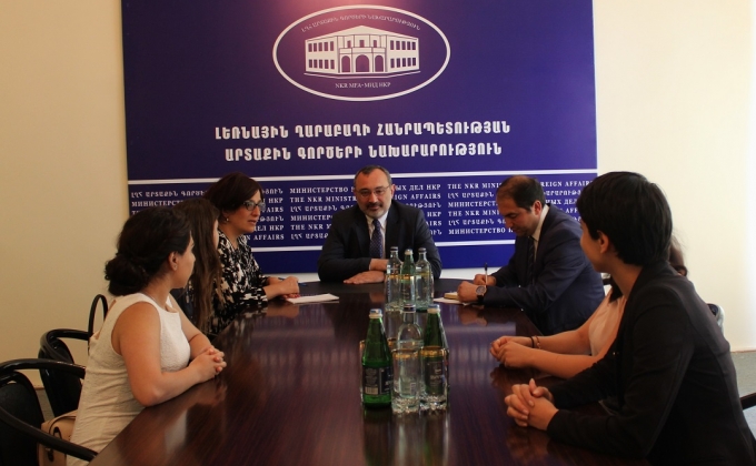 NKR Foreign Minister Received Interns of the Armenian Assembly of America
