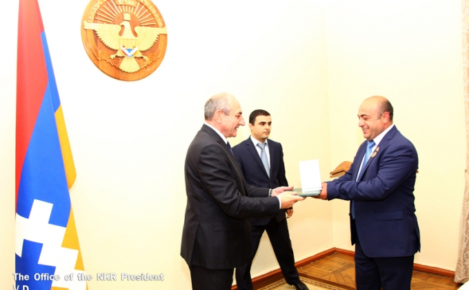 President Bako Sahakyan received philanthropist Karen Khachatryan