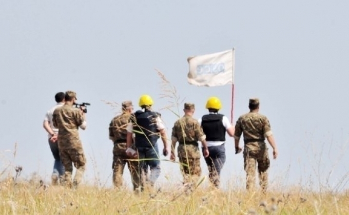 Миссия ОБСЕ провела плановый мониторинг линии соприкосновения в Аскеранском направлении