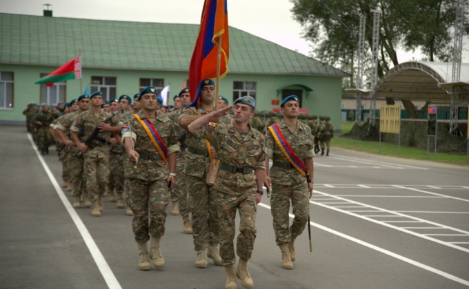 Военнослужащие ВС Армении принимают участие в проходящих в Беларуси учениях «Нерушимое братство-2016»