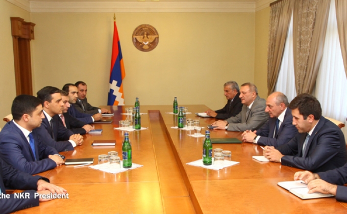  Bako Sahakyan received human right defender of the Republic of Armenia Arman Tatoyan