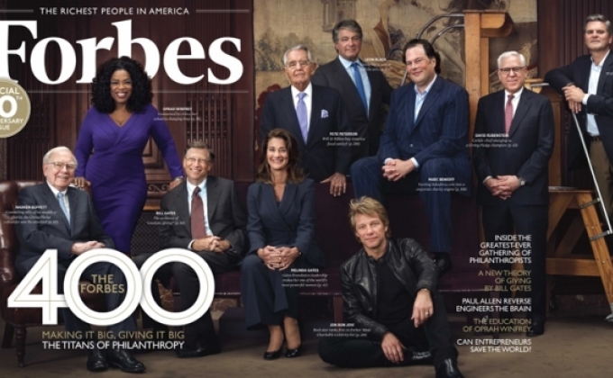 Forbes-ը կազմել Է 400 ամենահարուստ ամերիկացիների ցուցակը