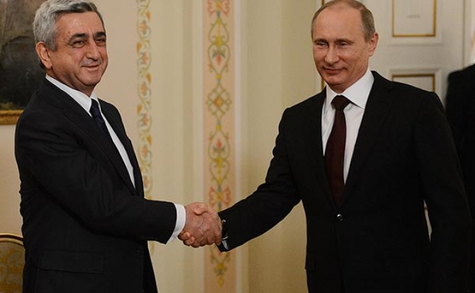 President Sargsyan congratulates Vladimir Putin on occasion of birthday