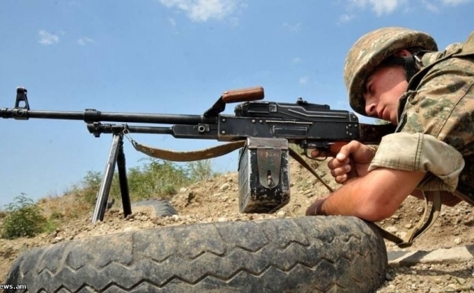 Karabakh army: Azerbaijan fired over 430 shots at night