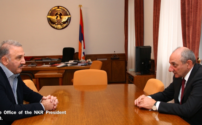 President Bako Sahakyan received philanthropist Vitaly Grigoryants