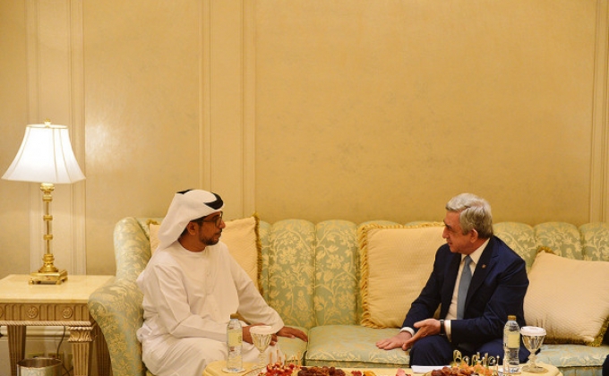 President Sargsyan meets heads of UAE investment and development companies