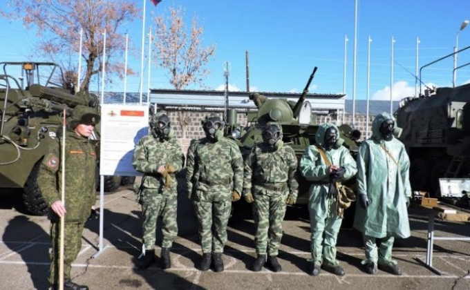 В Армении начались полевые выходы подразделений РХБ защиты ЮВО