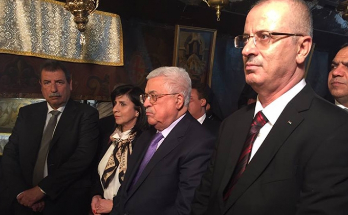 Президент Палестины в Вифлееме принял участие в организованном Армянской Церковью праздновании Святого Рождества