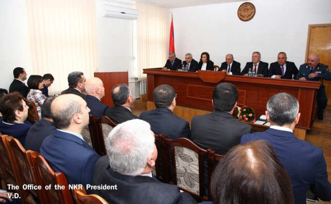 Bako Sahakyan partook at the event dedicated to the day of the workers of judicial system