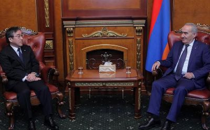 Armenia’s Parliament Speaker meets Japanese Ambassador

