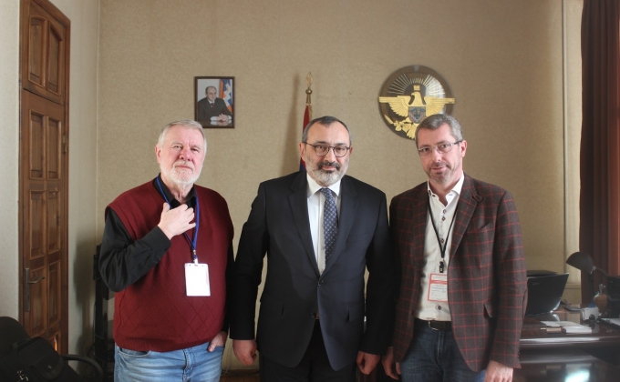 NKR Foreign Minister receives MEPs Frank Engel and Jaromir Stetina