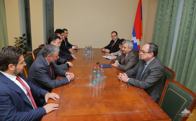 NKR National Assembly Chairman Ashot Ghoulyan  received the parliamentary delegation of Armenia
