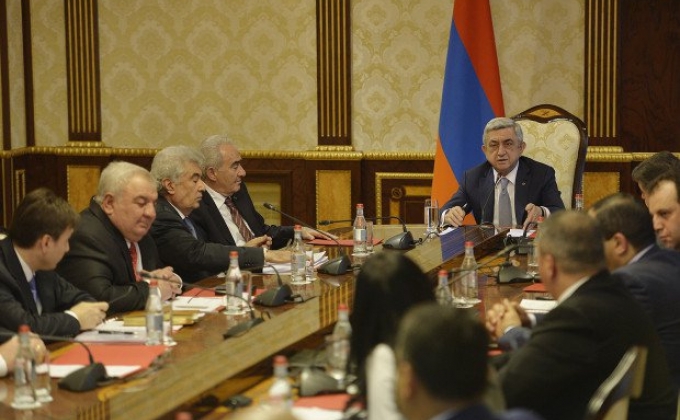 Սերժ Սարգսյանը Ազգային անվտանգության խորհրդի նիստ է գումարել