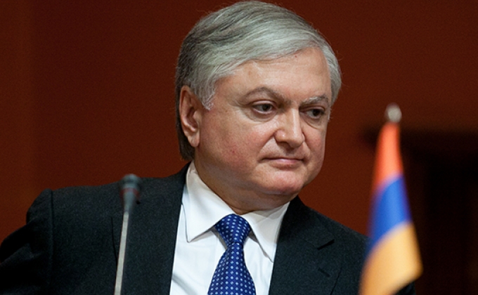 Эдвард Налбандян: Армения продолжит усилия в направлении исключительно мирного урегулирования карабахской проблемы