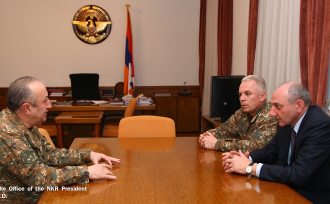  Bako Sahakyan received head of the General Staff of the Republic of Armenia Armed forces Movses Hakobyan