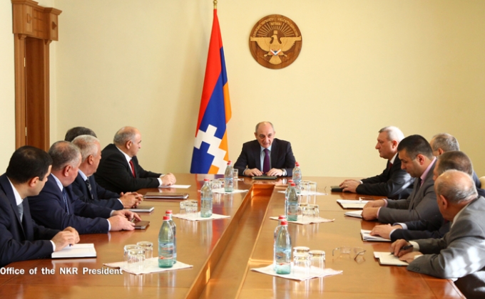  Bako Sahakyan convoked consultation with the heads of regional administrations and mayor of Stepanakert