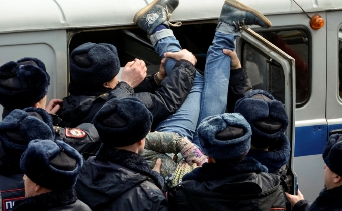 ԱՄՆ-ը դատապարտել է Ռուսաստանում հանրահավաքների հարյուրավոր մարդկանց ձերբակալումները