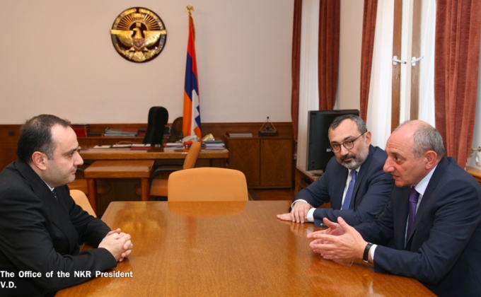 Бако Саакян принял новоназначенного Чрезвычайного и полномочного посла Республики Армения в РФ Вардана Тоганяна