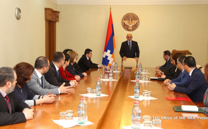 Bako Sahakyan received the delegation  of the “Hayastan” All-Armenian Fund