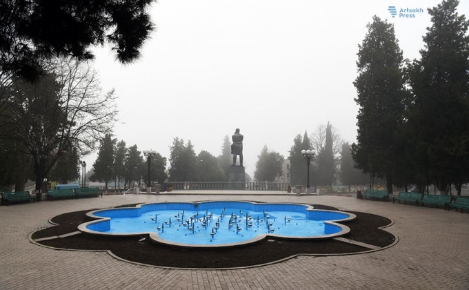 Reconstruction works are being done in Stepanakert’s central park named after Stepan Shahumyan