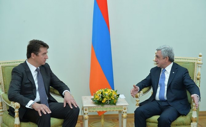 Президент Армении и новый посол Сербии обсудили перспективы развития двусторонних экономических отношений