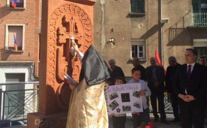 Հայոց ցեղասպանության զոհերի հիշատակին նվիրված խաչքարի օծման արարողություն Իսպանիայի Առնեդո քաղաքում
