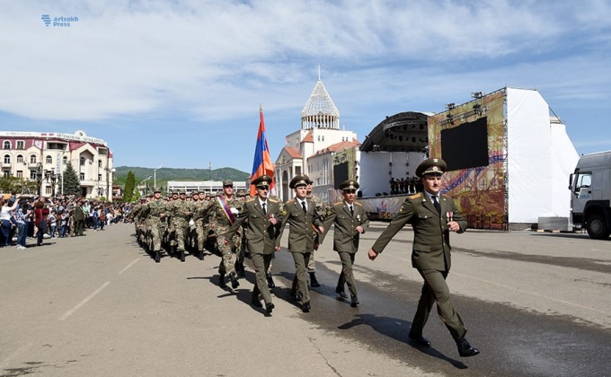 Victory Day events kick off in Artsakh (PHOTOS)