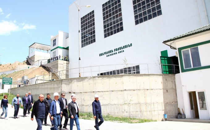 Artsakh and Armenian Presidents visited the Kashen mining complex