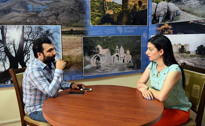 Screening of author films in village Khachmach, Artsakh