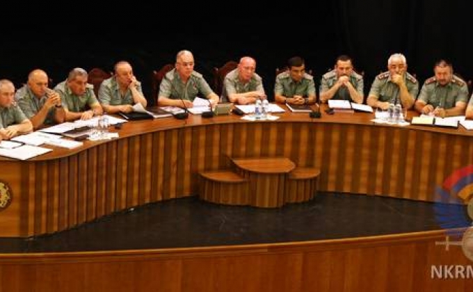 Տեղի է ունեցել ԱՀ պաշտպանության բանակի ռազմական խորհրդի հերթական նիստը
