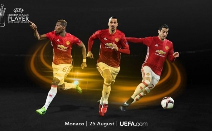 Mkhitaryan, Pogba and Ibrahimović shortlisted for 2016/17 UEFA Europa League Player of Season award