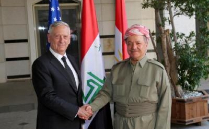 Pentagon chief asks Barzani to postpone referendum