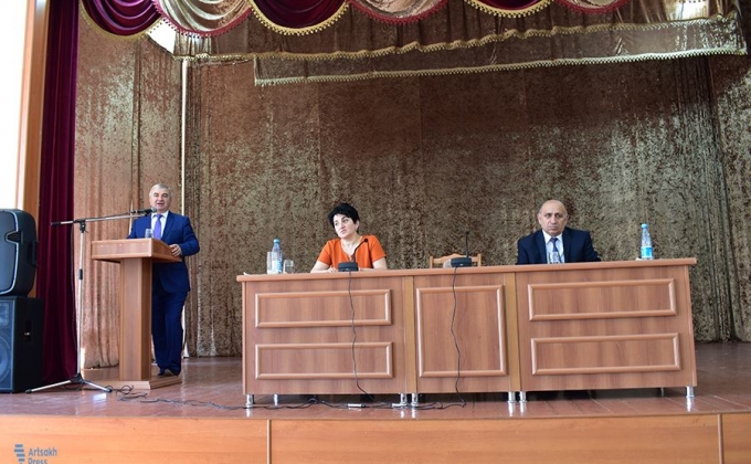 Ashot Ghoulyan held  Lesson on Courage at Artsakh State University